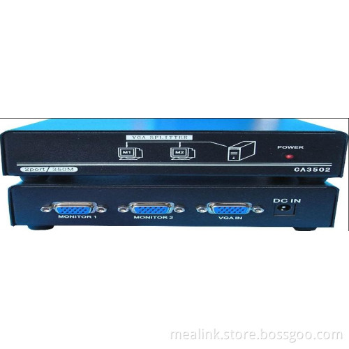 1X2 VGA Splitter/2 Port VGA Splitter 350MHz (CA3502)